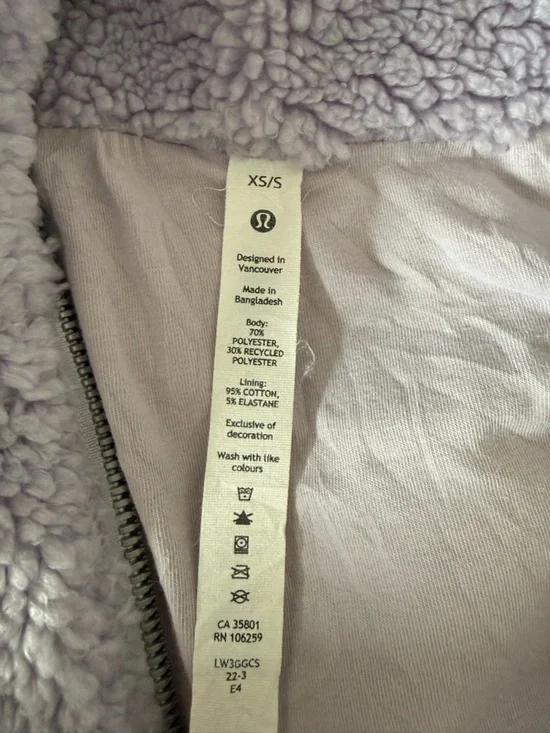 Lululemon Scuba Oversized Half Zip Fleece Pullover Lavender Purple - Picture 10 of 10